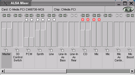 alsa mixer GUI